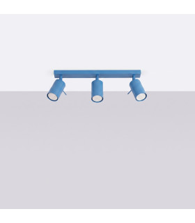 Ring Ceiling Spotlight Bar Blue 3x GU10-2