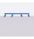 Ring Ceiling Spotlight Bar Blue 4x GU10-2