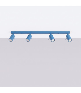 Ring Ceiling Spotlight Bar Blue 4x GU10-2