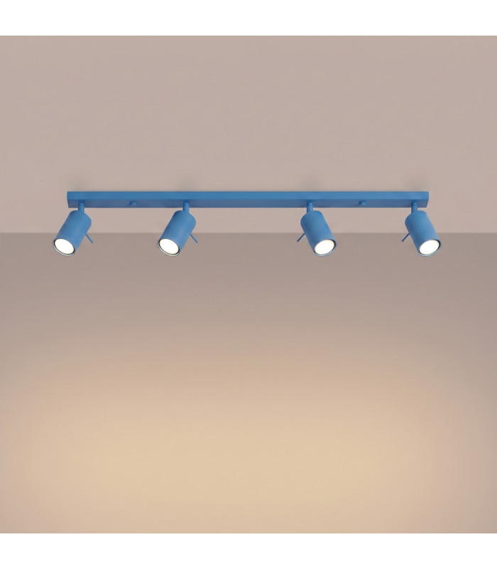Ring Ceiling Spotlight Bar Blue 4x GU10-3
