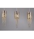 Ceiling Pendant 3 Light G9 Line Rose Gold, Mosaic Glass, Crystal - 5