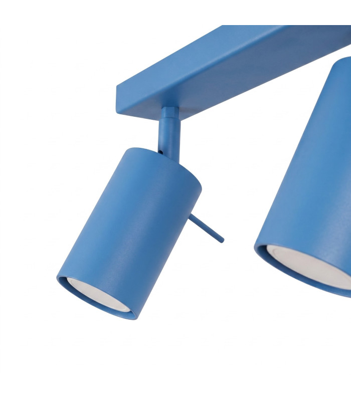 Ring Ceiling Spotlight Bar Blue 4x GU10-7