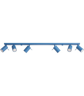 Ring Ceiling Spotlight Bar Blue 6x GU10-1
