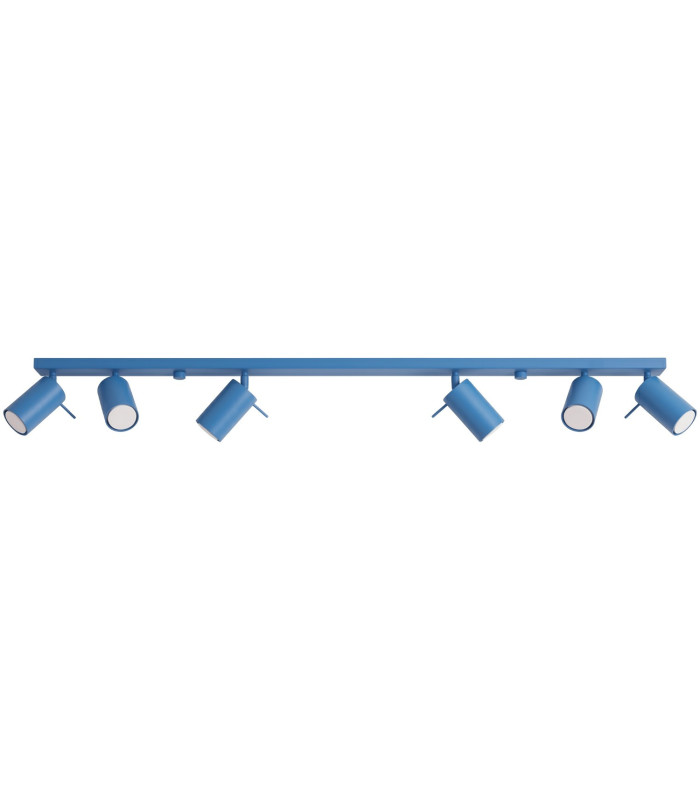 Ring Ceiling Spotlight Bar Blue 6x GU10-1