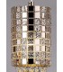 Ceiling Pendant 3 Light G9 Line Rose Gold, Mosaic Glass, Crystal - 7