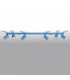 Ring Ceiling Spotlight Bar Blue 6x GU10-2