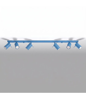 Ring Ceiling Spotlight Bar Blue 6x GU10-2