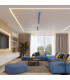 Ring Ceiling Spotlight Bar Blue 3x GU10-11