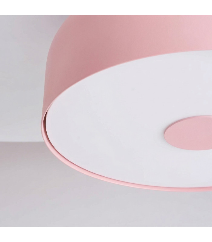 Omiq Cylindrical Ceiling Light Pink 4x E27-5