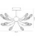 Semi Flush Ceiling 9 Light G4 Black Chrome, Clear Crystal - 3