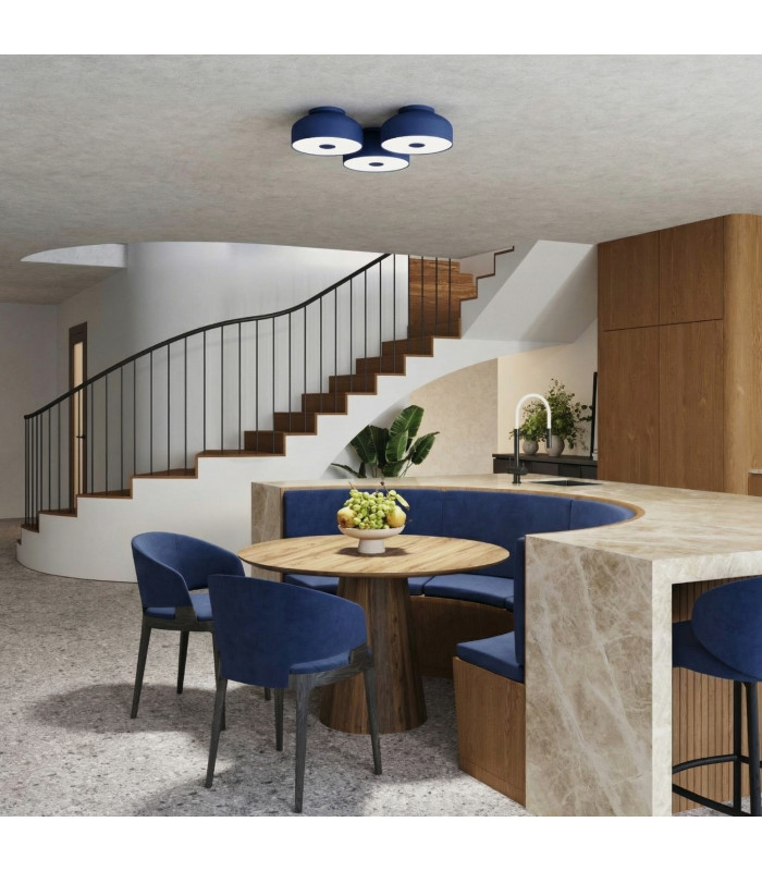 Omiq Cylindrical Ceiling Light Ultramarine 4x E27-10