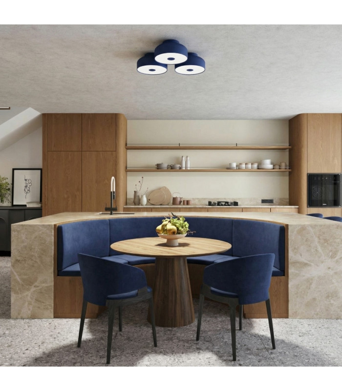 Omiq Cylindrical Ceiling Light Ultramarine 4x E27-11