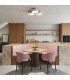 Omiq Cylindrical Ceiling Light Pink 4x E27-11