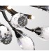 Semi Flush Ceiling 9 Light G4 Black Chrome, Clear Crystal - 6
