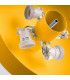 Omiq Cylindrical Ceiling Light Yellow 4x E27-7