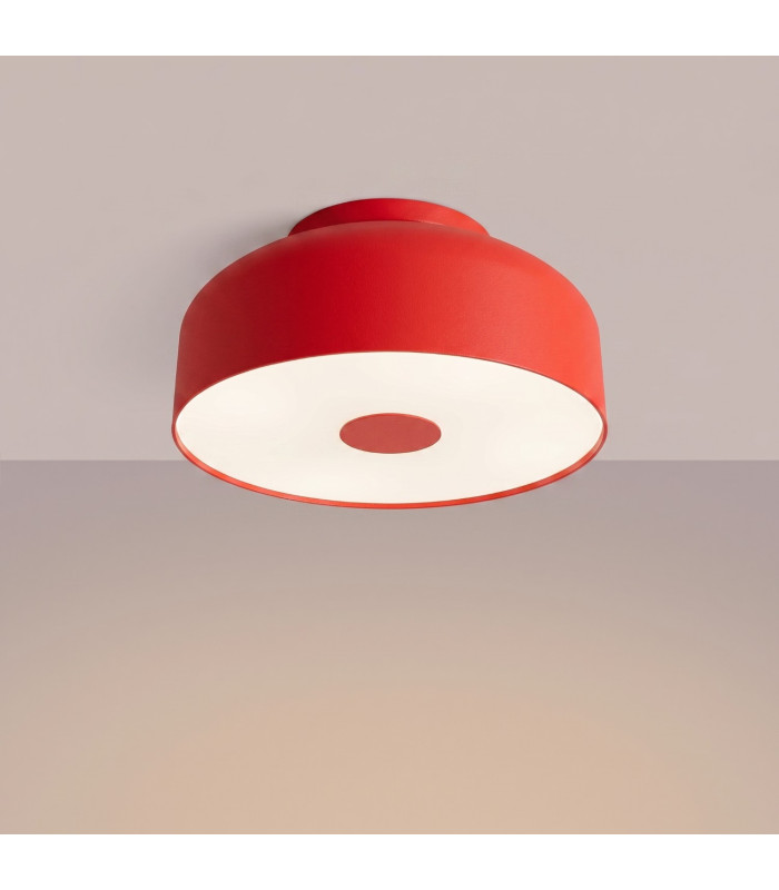 Omiq Cylindrical Ceiling Light Red 4x E27-3