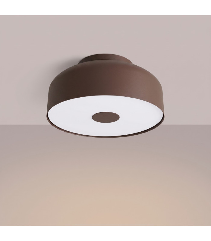 Omiq Cylindrical Ceiling Light Brown 4x E27-3