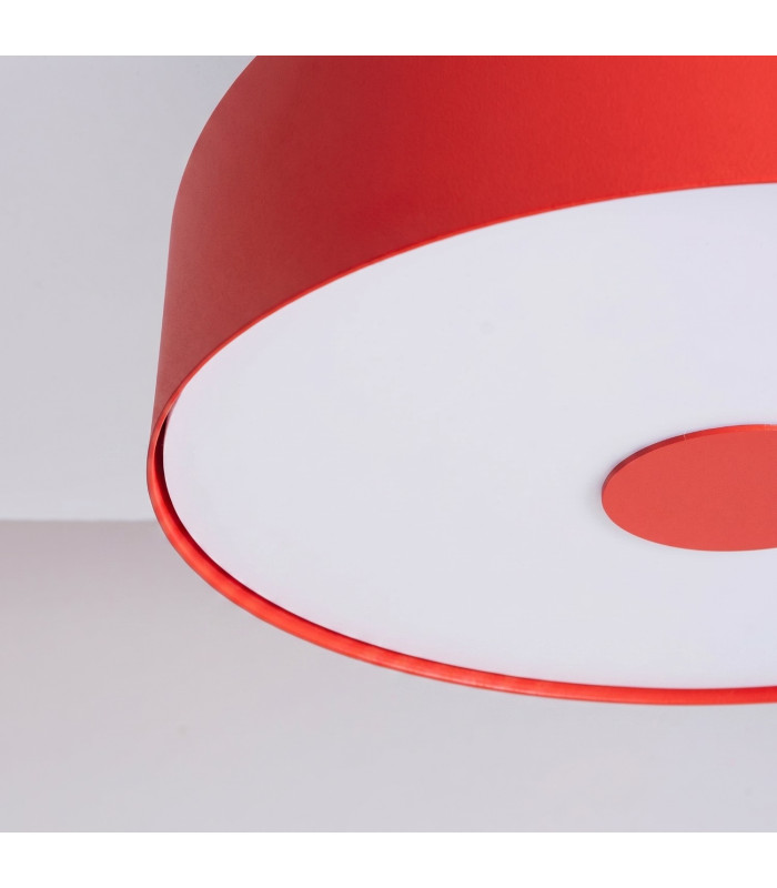Omiq Cylindrical Ceiling Light Red 4x E27-5