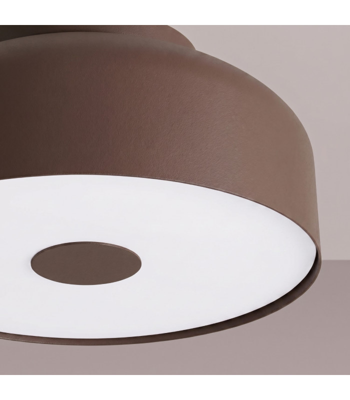 Omiq Cylindrical Ceiling Light Brown 4x E27-4