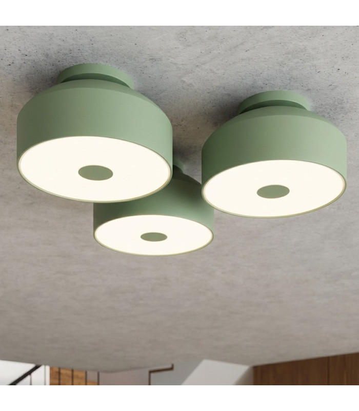 Omiq Cylindrical Ceiling Light Sage 4x E27-12