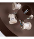 Omiq Cylindrical Ceiling Light Brown 4x E27-7