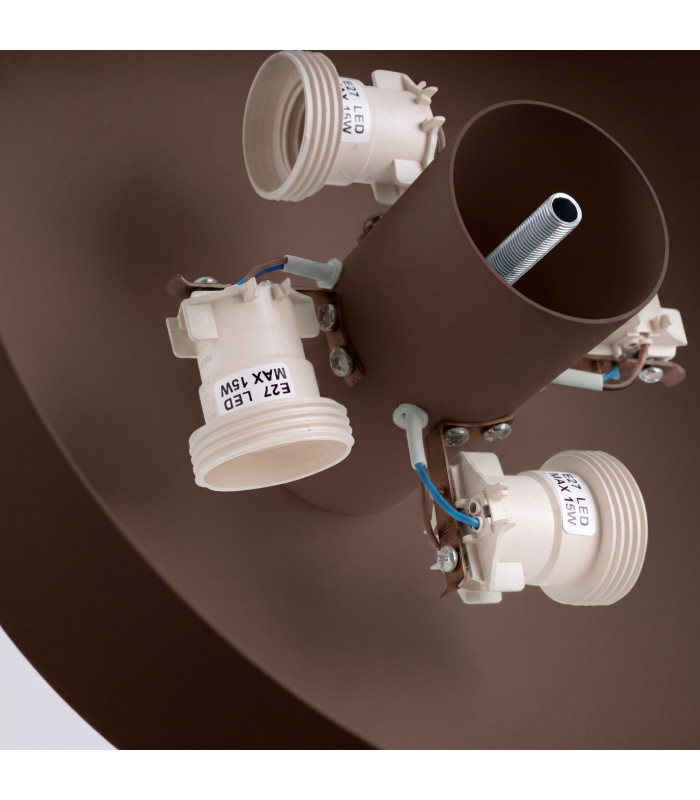 Omiq Cylindrical Ceiling Light Brown 4x E27-7