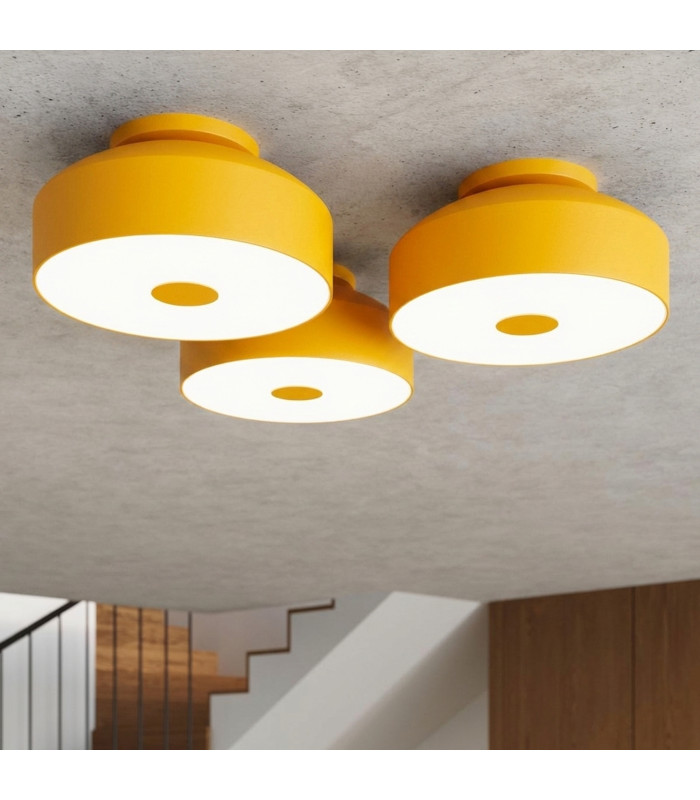 Omiq Cylindrical Ceiling Light Yellow 4x E27-12