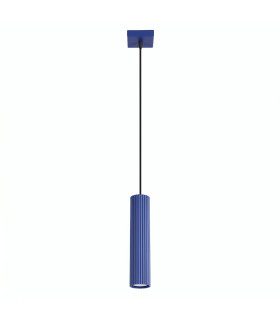 Karbon Slim Pendant Ceiling Light Ultramarine 1x GU10-1