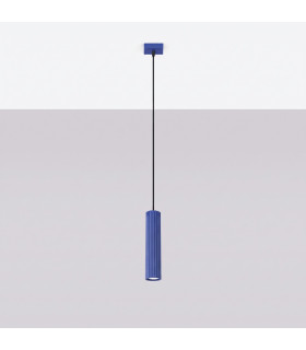 Karbon Slim Pendant Ceiling Light Ultramarine 1x GU10-2