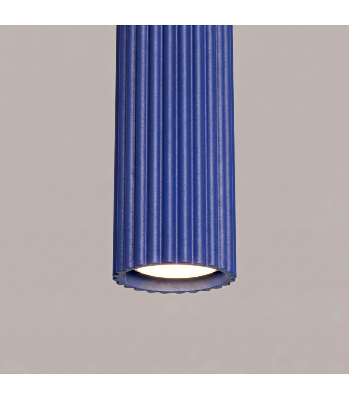 Karbon Slim Pendant Ceiling Light Ultramarine 1x GU10-4