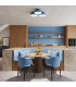 Omiq Cylindrical Ceiling Light Blue 4x E27-11
