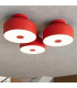 Omiq Cylindrical Ceiling Light Red 4x E27-12