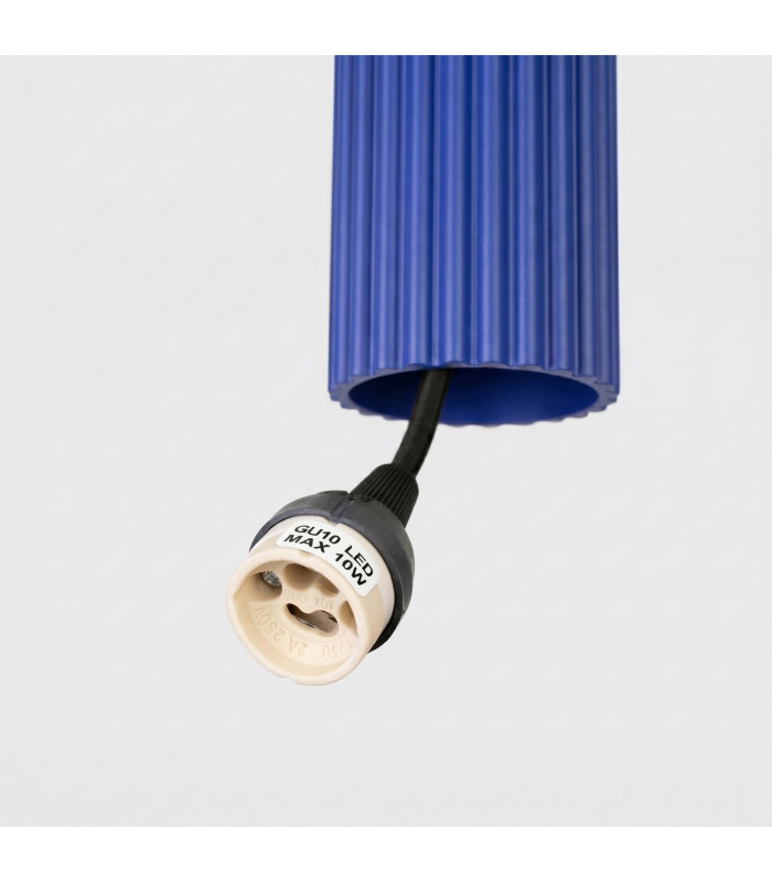 Karbon Slim Pendant Ceiling Light Ultramarine 1x GU10-7
