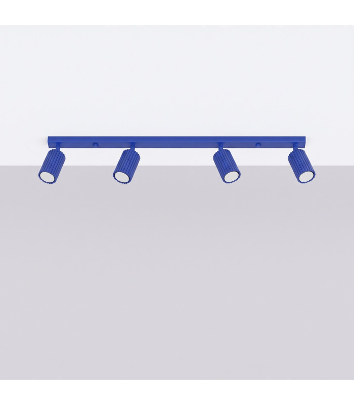 Karbon Ceiling Spotlight Bar Ultramarine 4x GU10-2