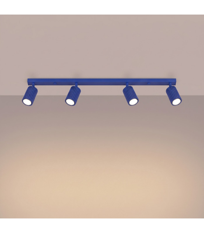 Karbon Ceiling Spotlight Bar Ultramarine 4x GU10-3