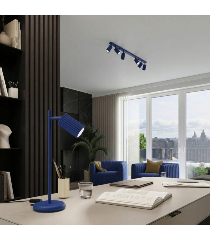 Karbon Ceiling Spotlight Bar Ultramarine 4x GU10-12