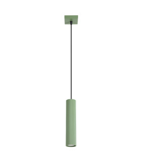Karbon Slim Pendant Ceiling Light Sage 1x GU10-1