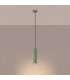 Karbon Slim Pendant Ceiling Light Sage 1x GU10-3