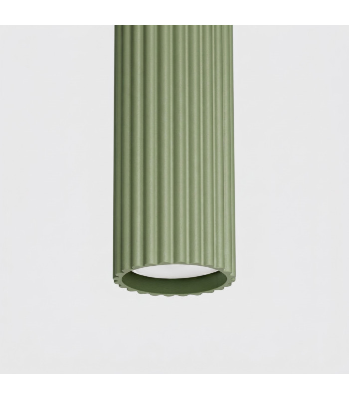 Karbon Slim Pendant Ceiling Light Sage 1x GU10-5