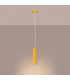 Karbon Slim Pendant Ceiling Light Yellow 1x GU10-3