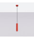 Karbon Slim Pendant Ceiling Light Red 1x GU10-2