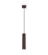 Karbon Slim Pendant Ceiling Light Brown 1x GU10-1