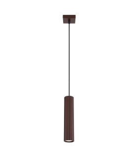 Karbon Slim Pendant Ceiling Light Brown 1x GU10-1