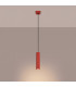 Karbon Slim Pendant Ceiling Light Red 1x GU10-3