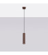 Karbon Slim Pendant Ceiling Light Brown 1x GU10-2