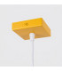 Karbon Slim Pendant Ceiling Light Yellow 1x GU10-7