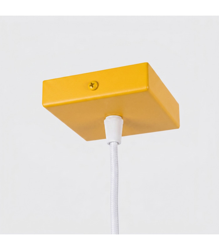 Karbon Slim Pendant Ceiling Light Yellow 1x GU10-7