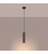 Karbon Slim Pendant Ceiling Light Brown 1x GU10-3