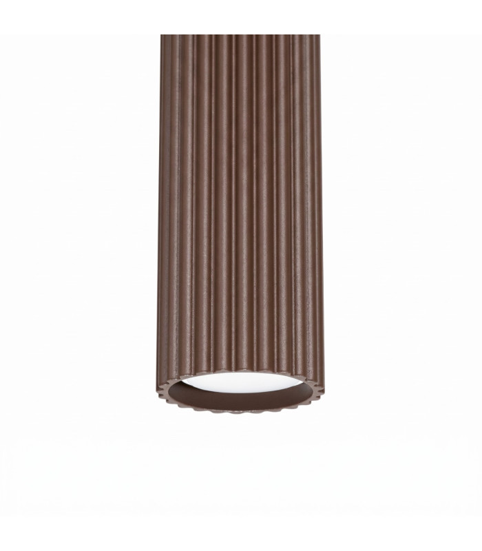 Karbon Slim Pendant Ceiling Light Brown 1x GU10-5