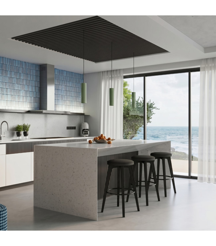Karbon Slim Pendant Ceiling Light Sage 1x GU10-13